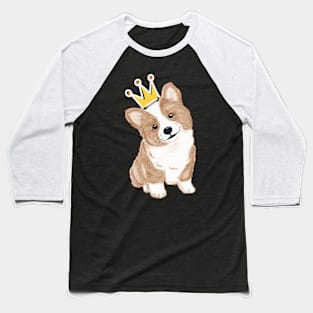 Crowned Dog Baseball T-Shirt